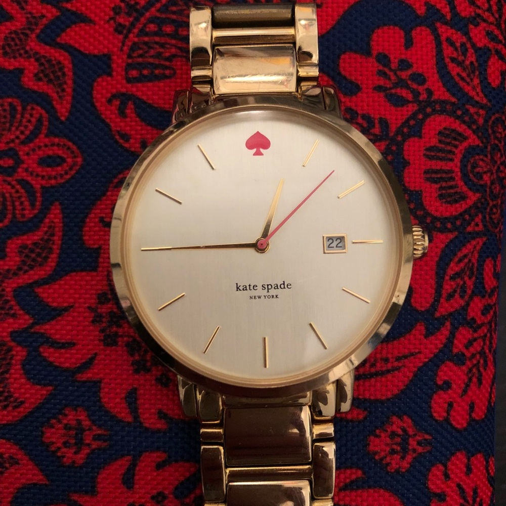 Kate Spade Gramercy Grand Gold Watch